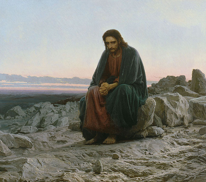 Christ in the desert,